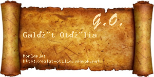 Galát Otília névjegykártya